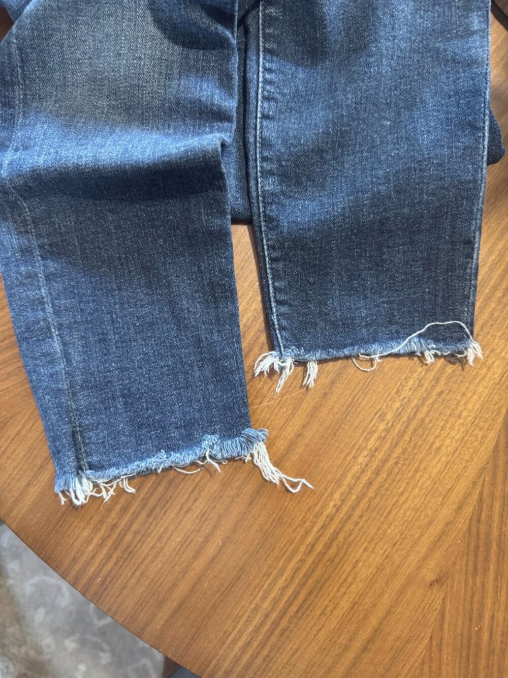 Mother Looker Ankle Fray Girl Crush Blue Jeans Women's Size 26 - Picture 5 of 7